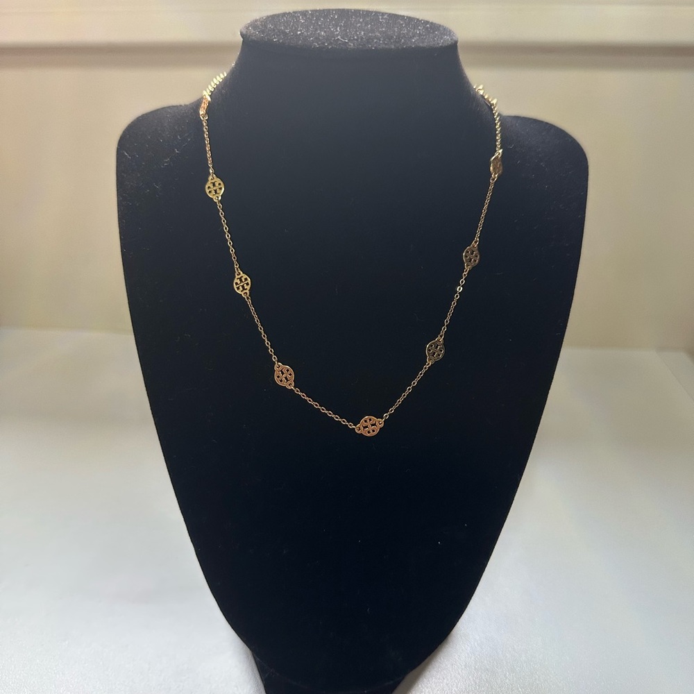 Tory Burch Gold Medallion Necklace